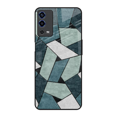 Abstact Tiles Oppo A55 Glass Back Cover Online