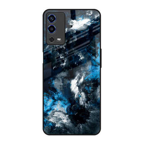 Cloudy Dust Oppo A55 Glass Back Cover Online