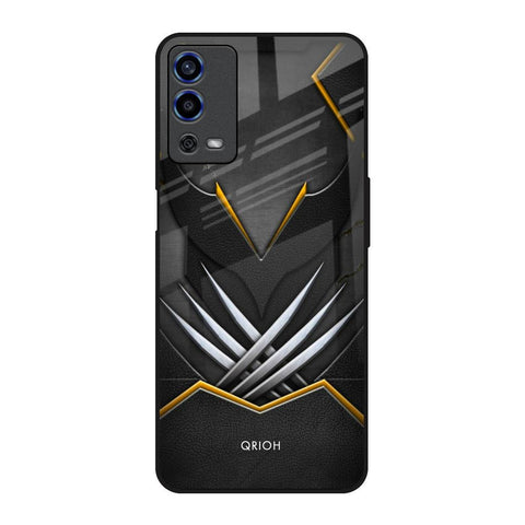 Black Warrior Oppo A55 Glass Back Cover Online
