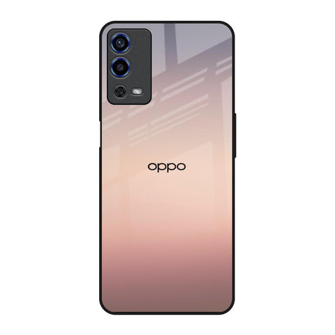 Golden Mauve Oppo A55 Glass Back Cover Online