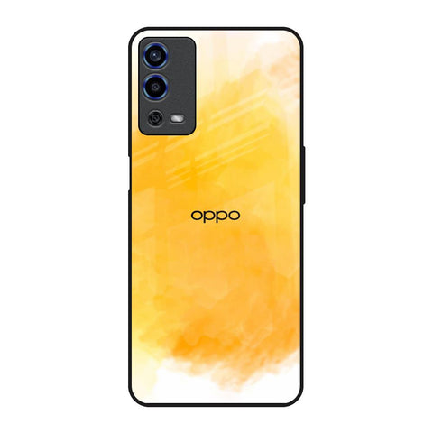 Rustic Orange Oppo A55 Glass Back Cover Online