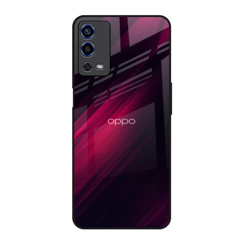 Razor Black Oppo A55 Glass Back Cover Online