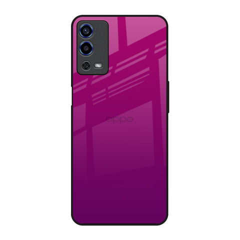 Magenta Gradient Oppo A55 Glass Back Cover Online