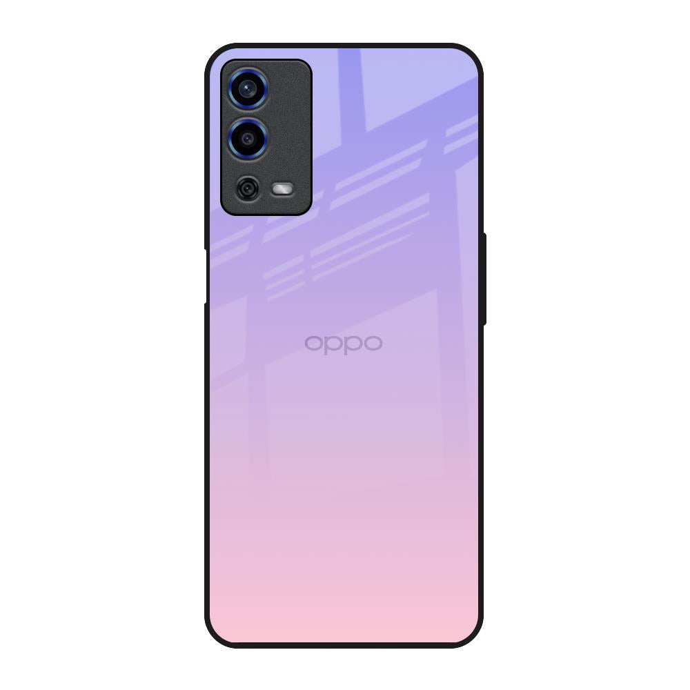 Lavender Gradient Oppo A55 Glass Back Cover Online