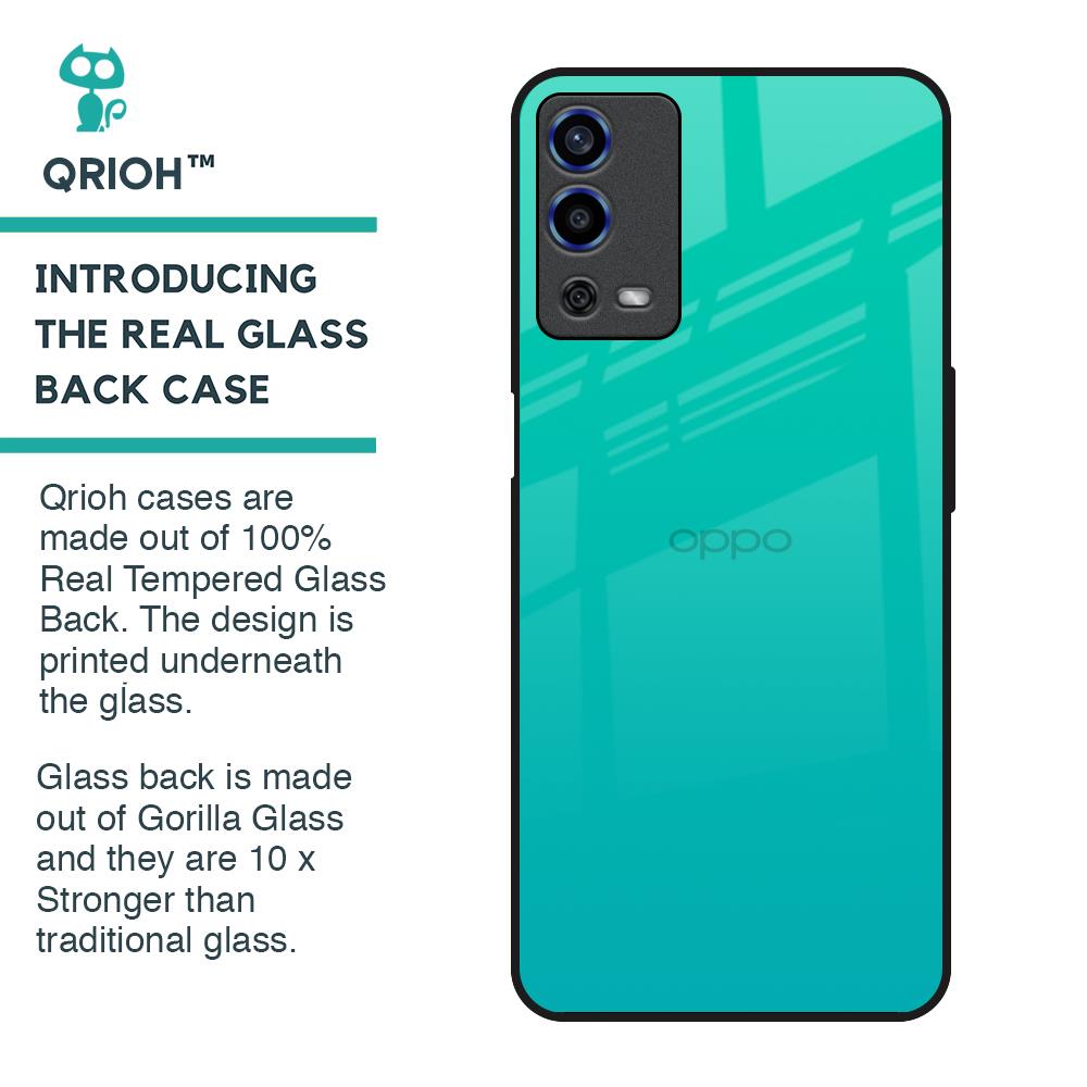 Cuba Blue Glass Case For Oppo A55