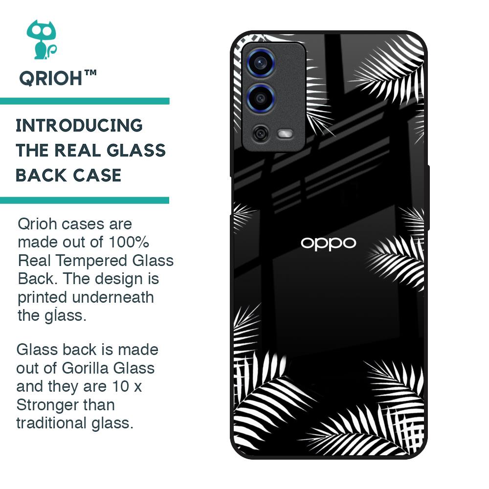 Zealand Fern Design Glass Case For Oppo A55