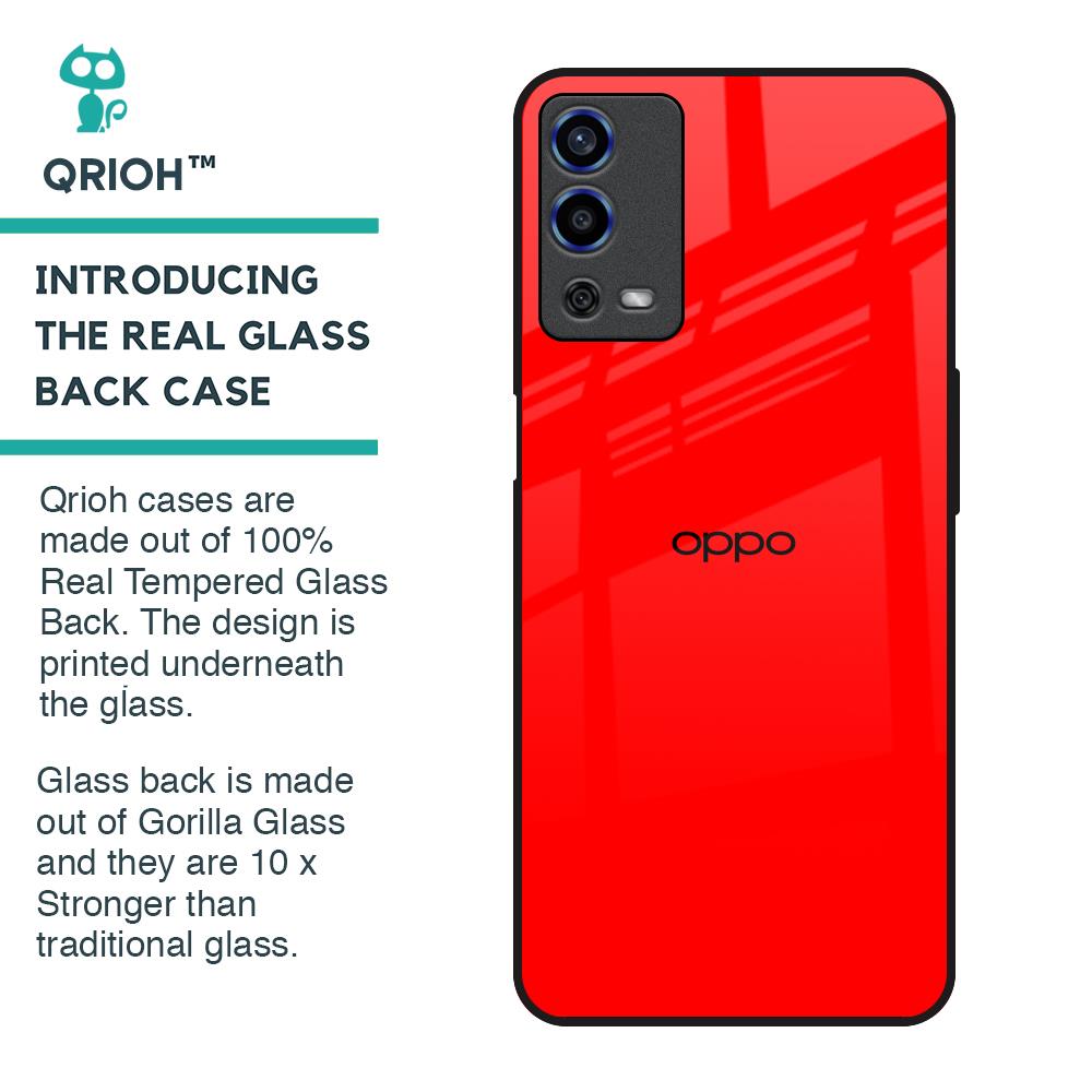 Blood Red Glass Case for Oppo A55