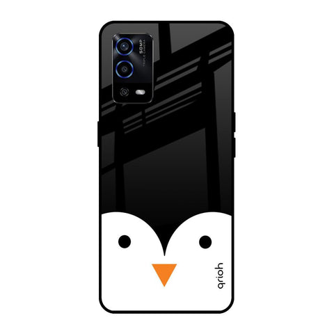 Cute Penguin Oppo A55 Glass Cases & Covers Online