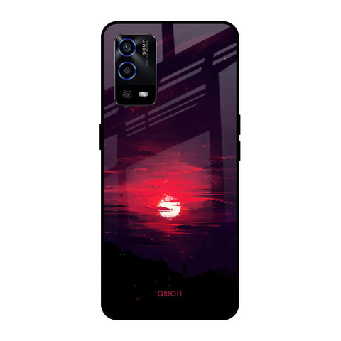 Morning Red Sky Oppo A55 Glass Cases & Covers Online