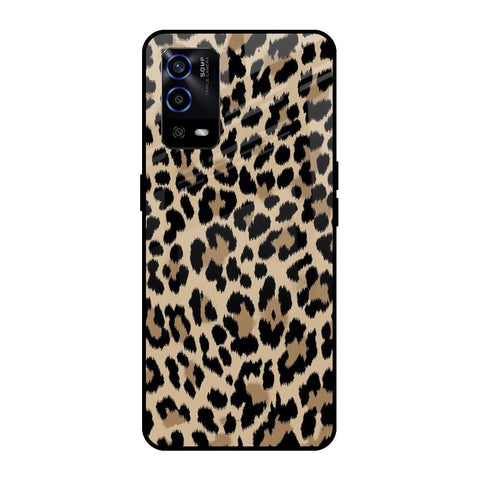 Leopard Seamless Oppo A55 Glass Cases & Covers Online