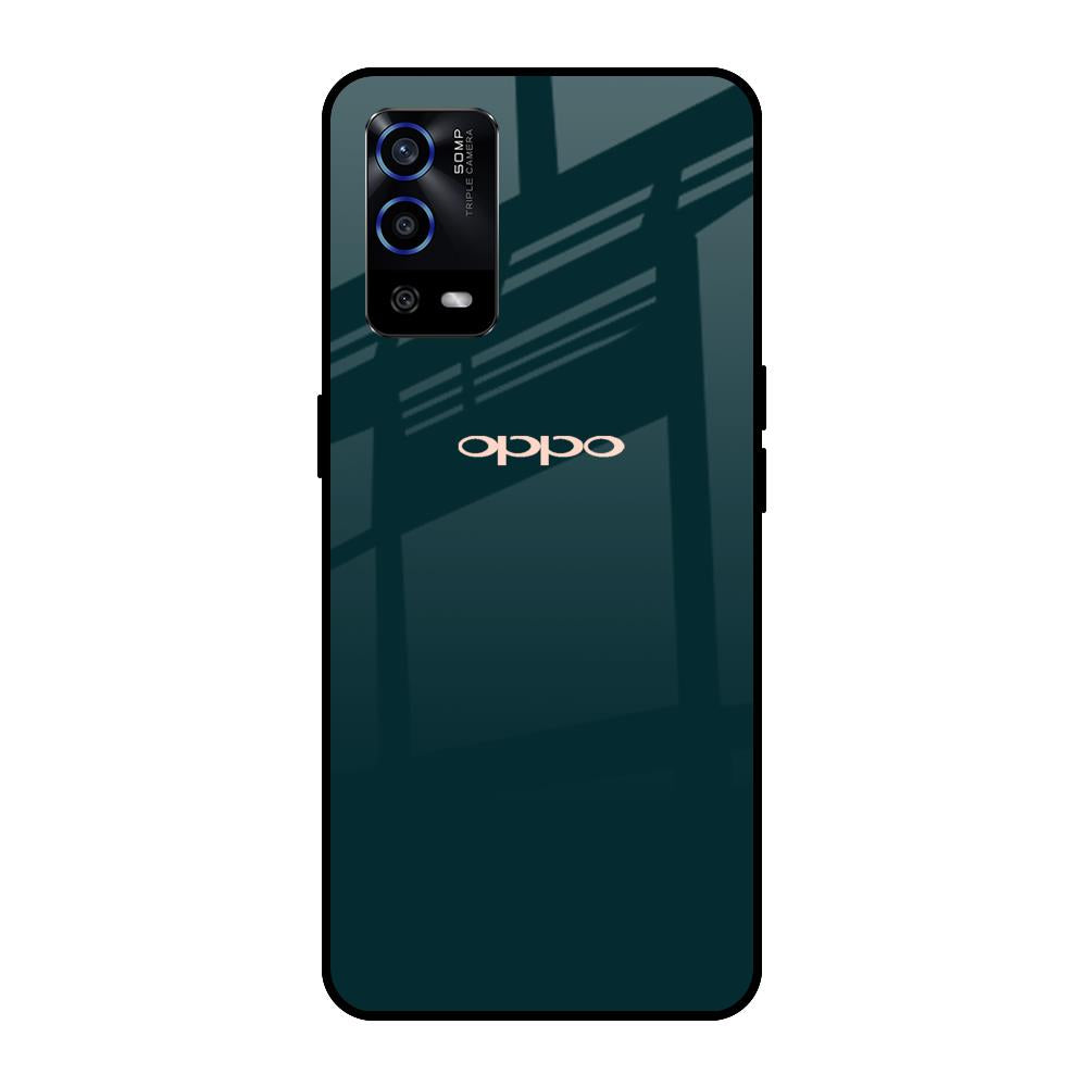 Hunter Green Oppo A55 Glass Cases & Covers Online