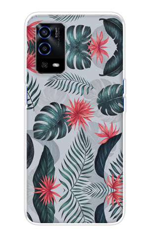 Retro Floral Leaf Oppo A55 Back Cover
