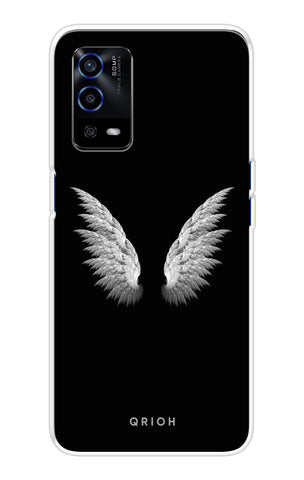 White Angel Wings Oppo A55 Back Cover