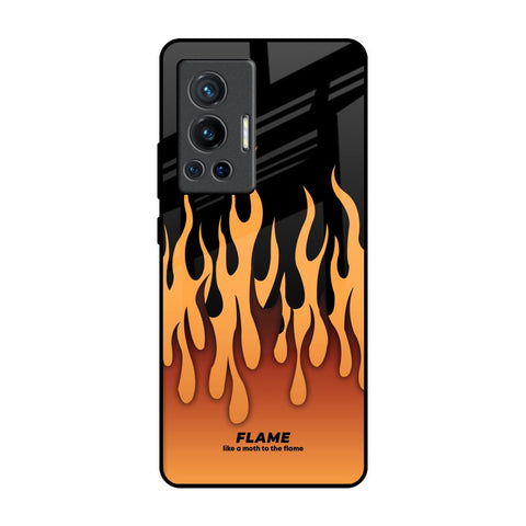 Fire Flame Vivo X70 Pro Glass Back Cover Online