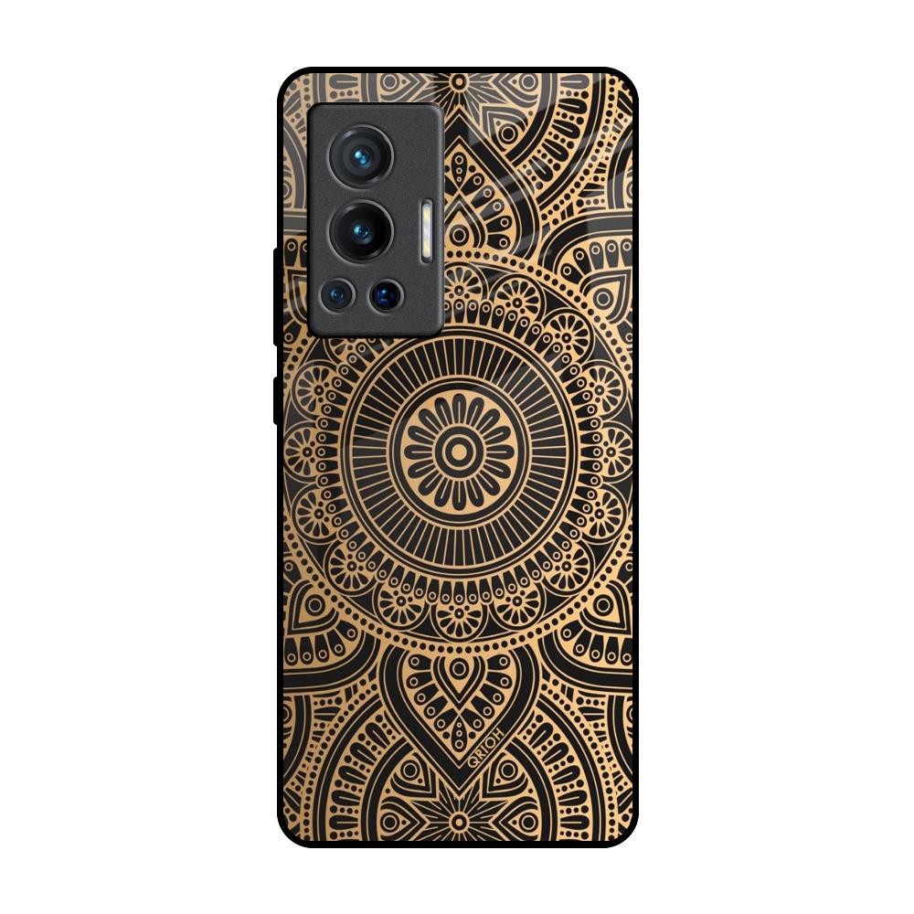 Luxury Mandala Vivo X70 Pro Glass Back Cover Online