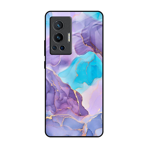 Alcohol ink Marble Vivo X70 Pro Glass Back Cover Online
