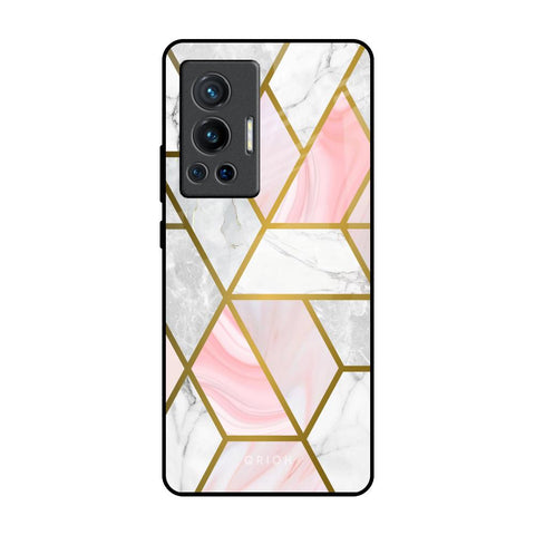 Geometrical Marble Vivo X70 Pro Glass Back Cover Online