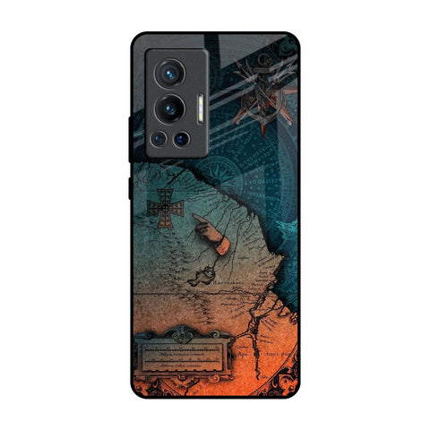Geographical Map Vivo X70 Pro Glass Back Cover Online