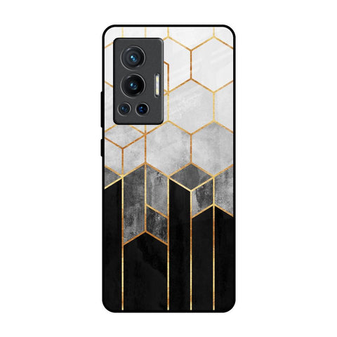 Tricolor Pattern Vivo X70 Pro Glass Back Cover Online