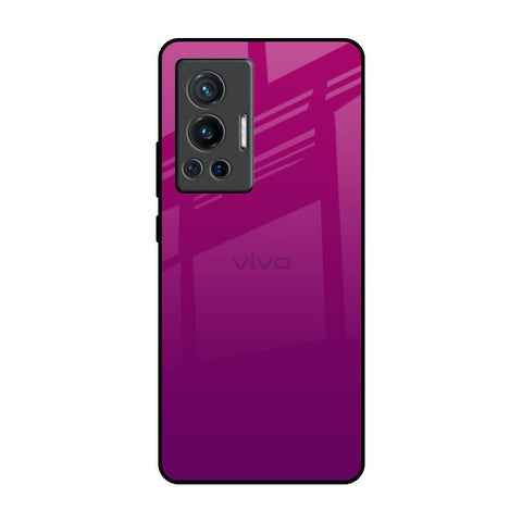 Magenta Gradient Vivo X70 Pro Glass Back Cover Online