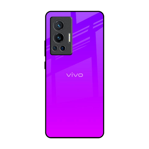 Purple Pink Vivo X70 Pro Glass Back Cover Online