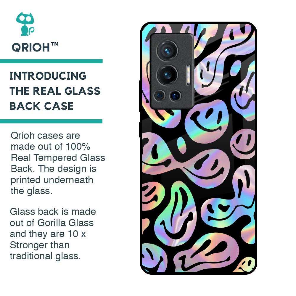 Acid Smile Glass Case for Vivo X70 Pro