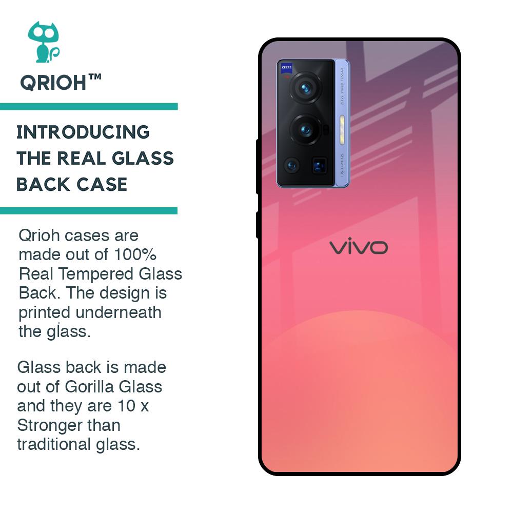 Sunset Orange Glass Case for Vivo X70 Pro