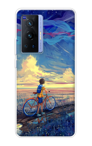 Riding Bicycle to Dreamland Vivo X70 Pro Back Cover