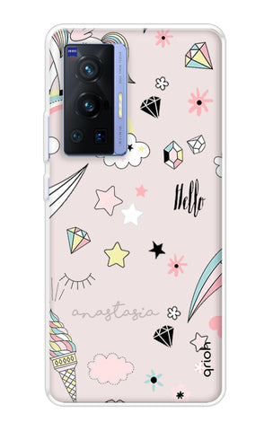 Unicorn Doodle Vivo X70 Pro Back Cover