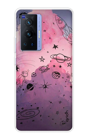 Space Doodles Art Vivo X70 Pro Back Cover