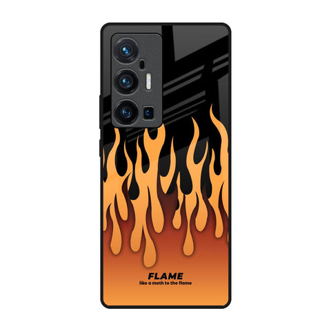 Fire Flame Vivo X70 Pro Plus Glass Back Cover Online