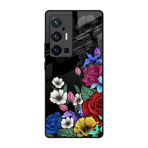 Rose Flower Bunch Art Vivo X70 Pro Plus Glass Back Cover Online
