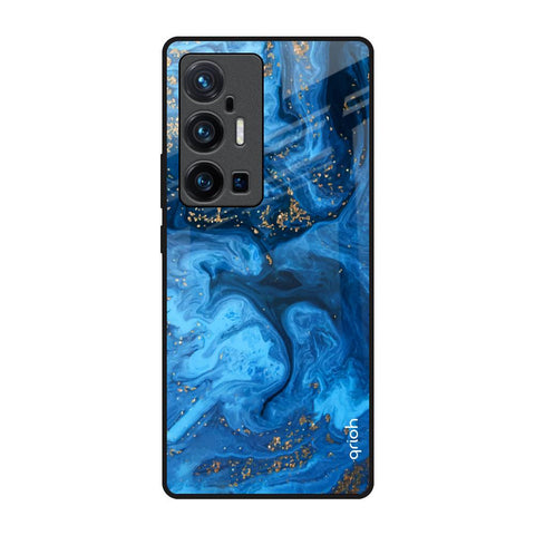 Gold Sprinkle Vivo X70 Pro Plus Glass Back Cover Online