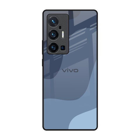 Navy Blue Ombre Vivo X70 Pro Plus Glass Back Cover Online