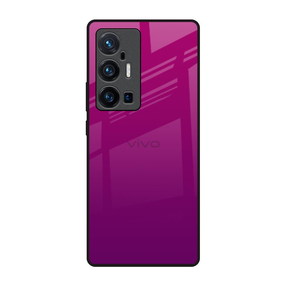 Magenta Gradient Vivo X70 Pro Plus Glass Back Cover Online