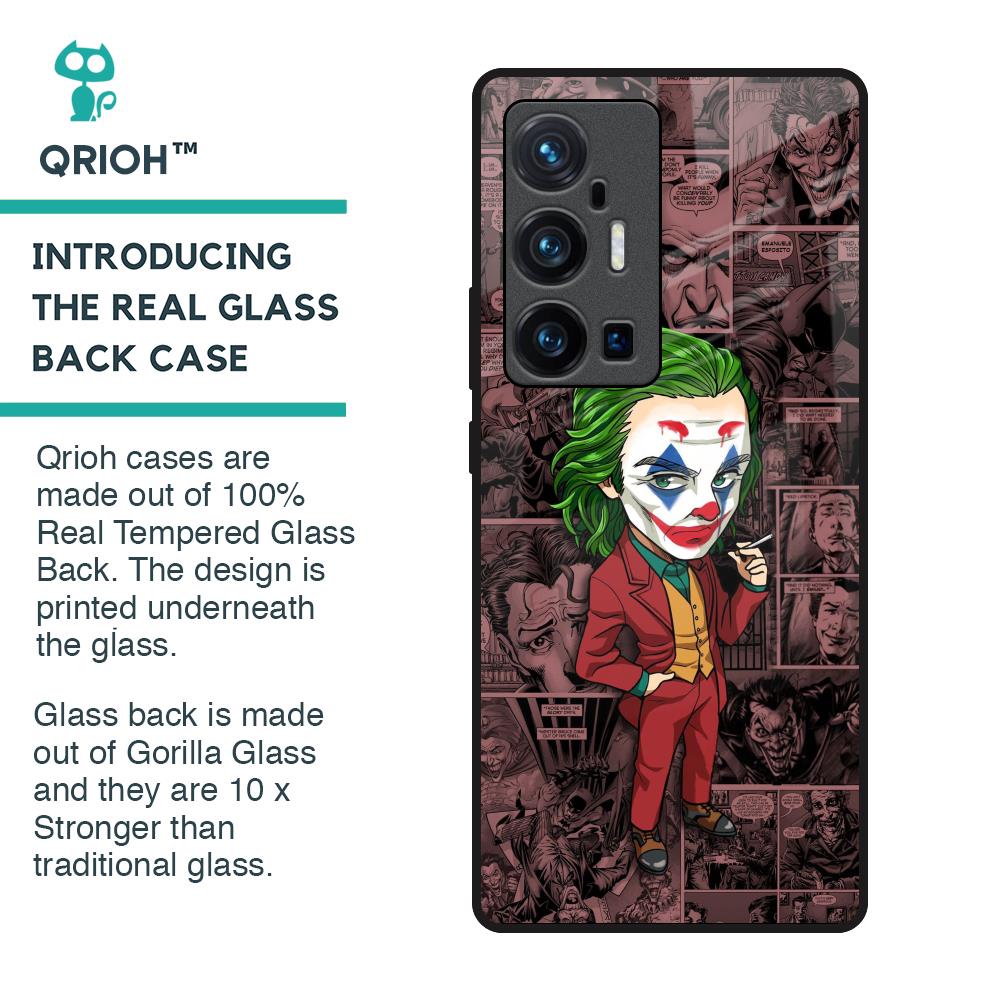 Joker Cartoon Glass Case for Vivo X70 Pro Plus