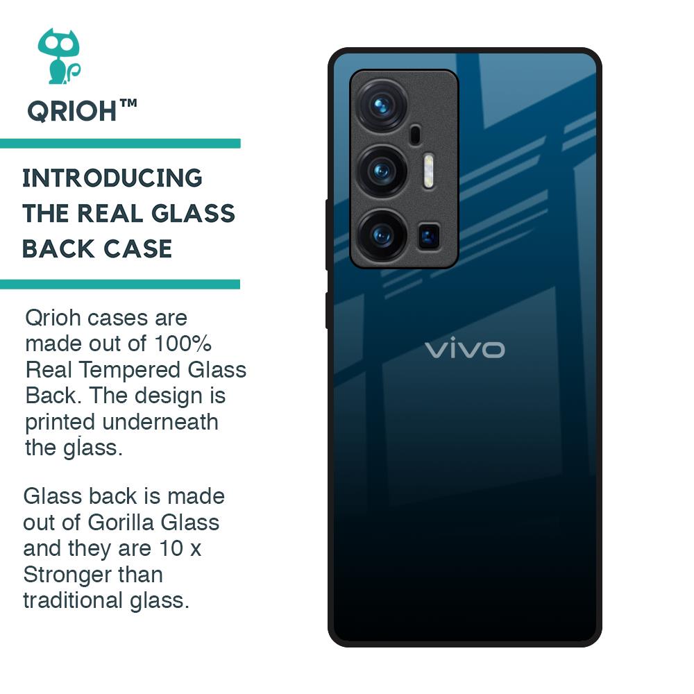 Sailor Blue Glass Case For Vivo X70 Pro Plus
