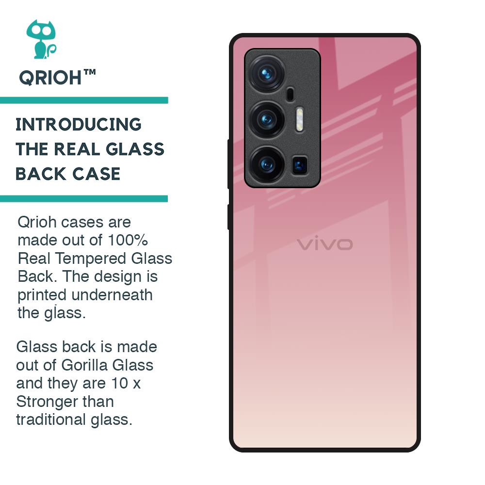 Blooming Pink Glass Case for Vivo X70 Pro Plus