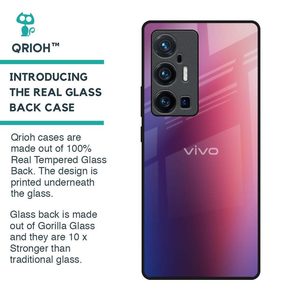 Multi Shaded Gradient Glass Case for Vivo X70 Pro Plus