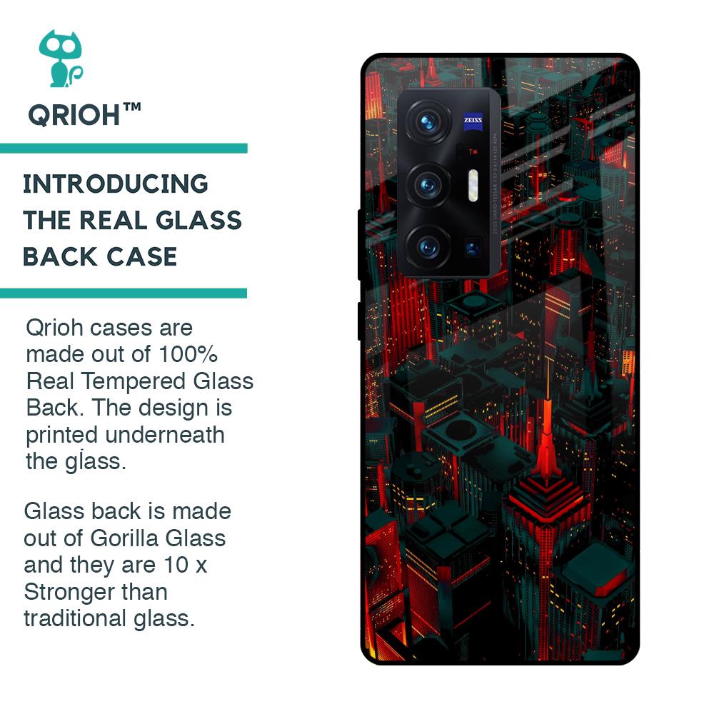 City Light Glass Case For Vivo X70 Pro Plus