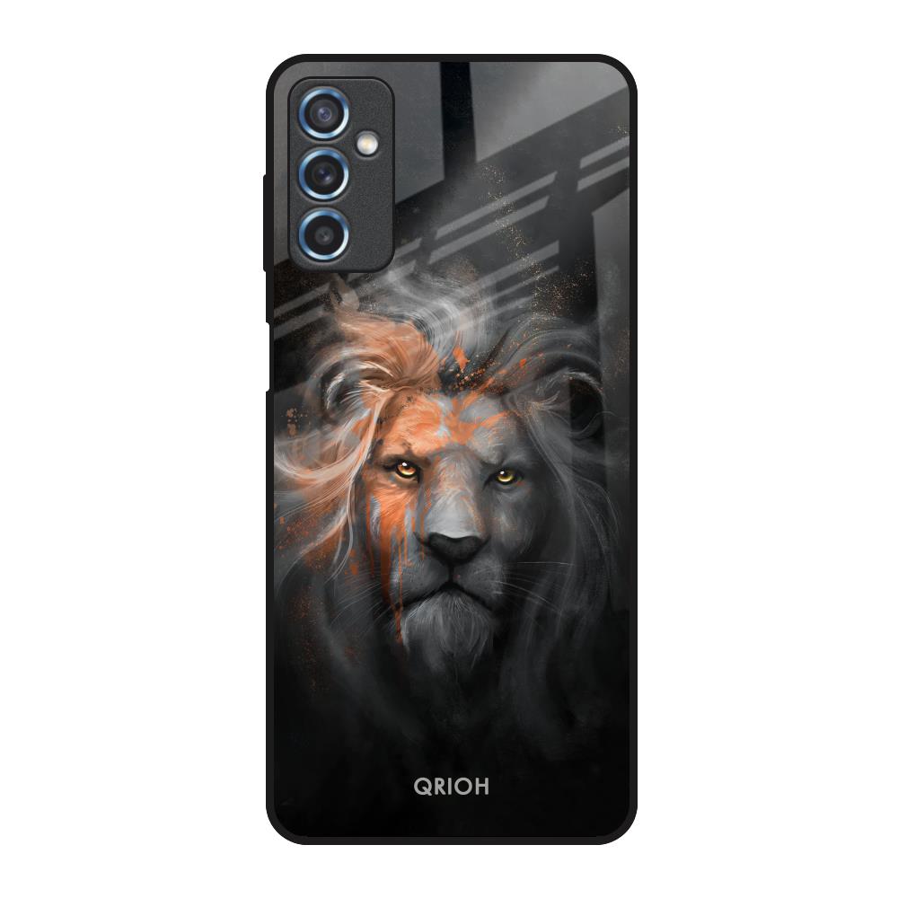 Devil Lion Samsung Galaxy M52 5G Glass Back Cover Online