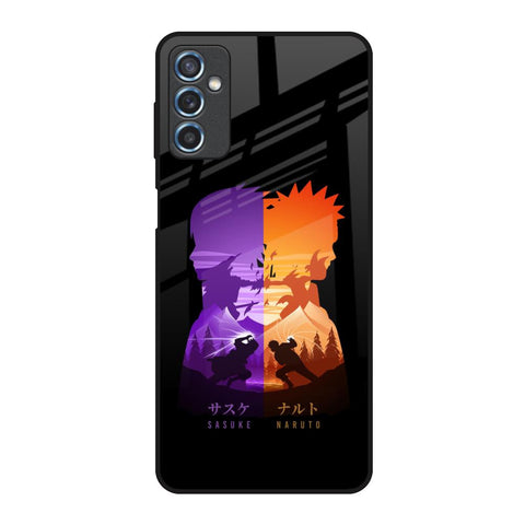 Minimalist Anime Samsung Galaxy M52 5G Glass Back Cover Online