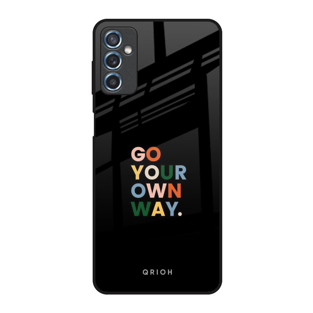 Go Your Own Way Samsung Galaxy M52 5G Glass Back Cover Online