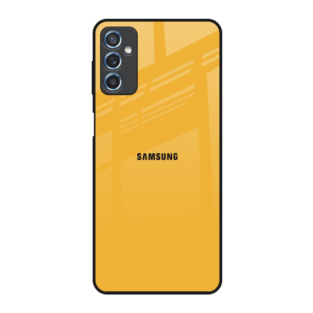 Fluorescent Yellow Samsung Galaxy M52 5G Glass Back Cover Online