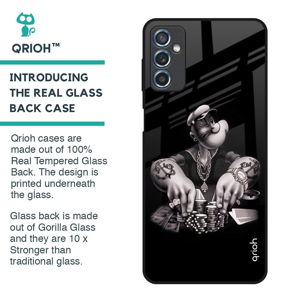 Gambling Problem Glass Case For Samsung Galaxy M52 5G