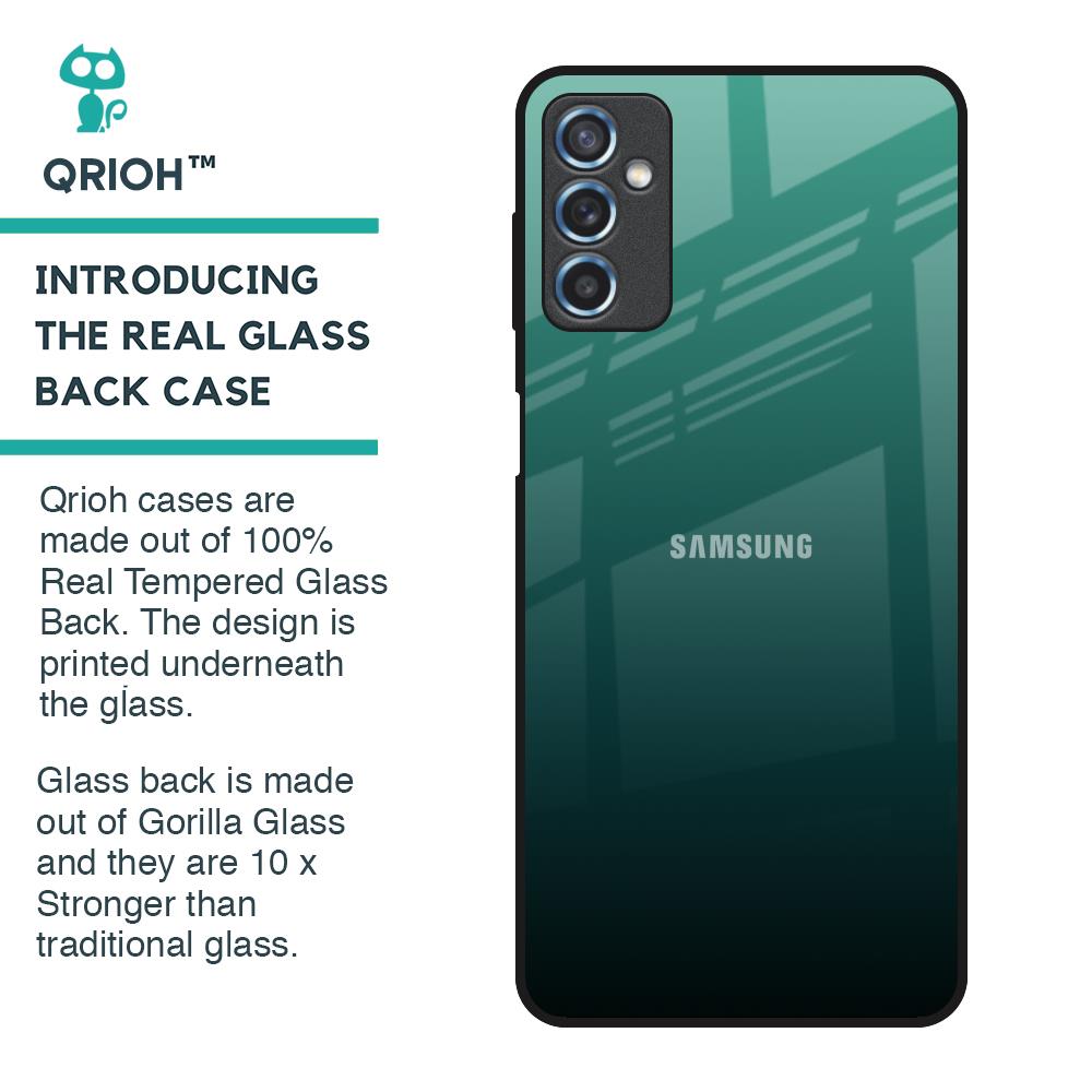 Palm Green Glass Case For Samsung Galaxy M52 5G
