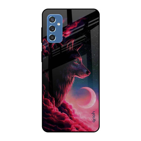 Moon Wolf Samsung Galaxy M52 5G Glass Cases & Covers Online