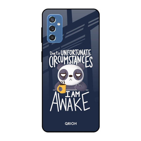 Struggling Panda Samsung Galaxy M52 5G Glass Cases & Covers Online