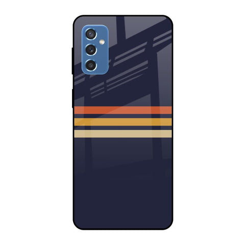 Tricolor Stripes Samsung Galaxy M52 5G Glass Cases & Covers Online