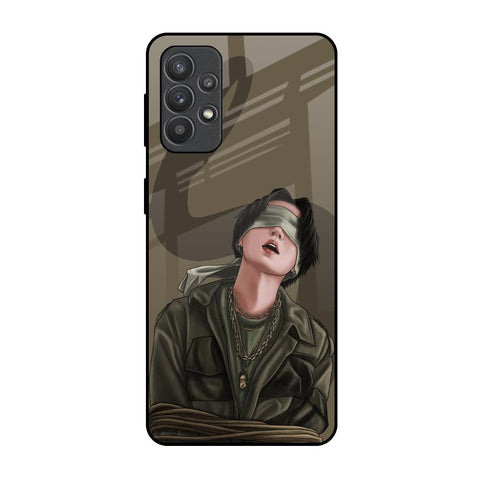 Blind Fold Samsung Galaxy M32 5G Glass Back Cover Online